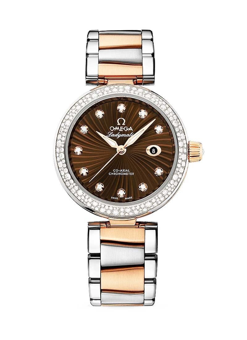 Omega DeVille Ladymatic in 2-Tone with Diamond Bezel