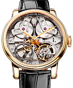 TB88 Royal Collection 46mm in Rose Gold on Black Crocodile Strap with Grey Skeleton Dial