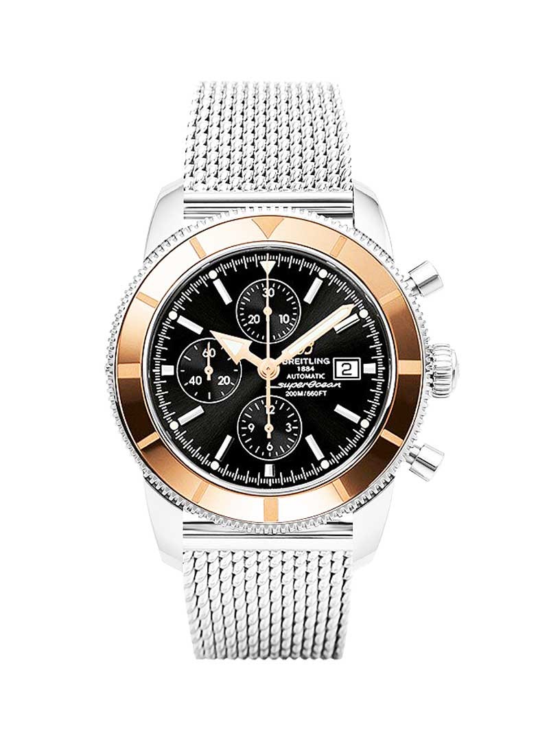 Breitling Superocean Heritage Chronograph in Steel with Rose Gold Bezel