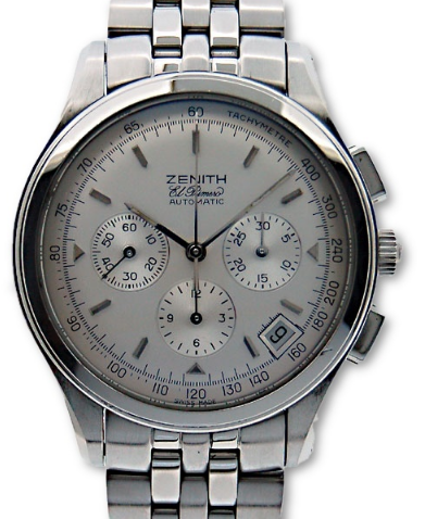  El Primero Chronograph Automatic Steel on Bracelet with Silver Dial