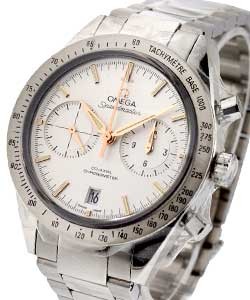 Speedmaster 57 Chronograph in Steel On Steel Bracelet with Silver Dial and Gold Subdials