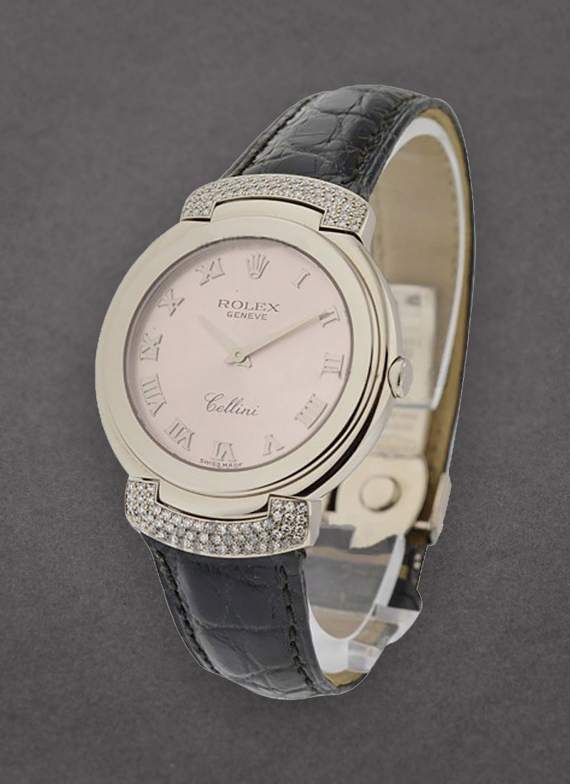 Pre-Owned Rolex Cellisima Ladies in White Gold - Diamond Lugs