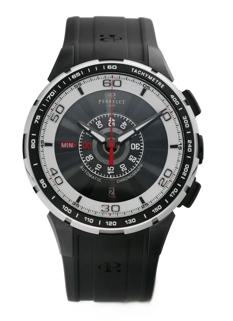 Perrelet Turbine Chronograph Automatic in Black Steel