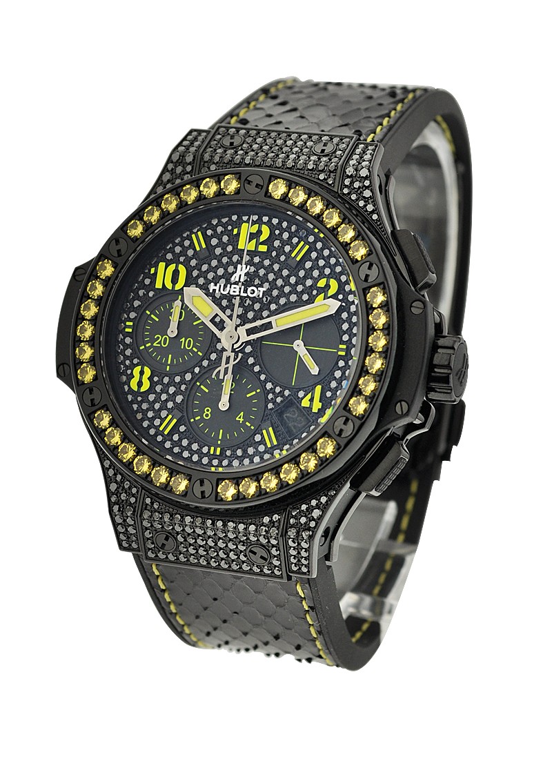 Hublot Big Bang Black Fluo Yellow Automatic in Black PVD Steel