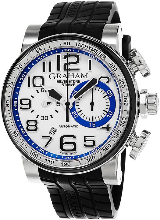 Graham Silverstone Stowe Classic Men's Automatic in Steel with Ceramic Bezel