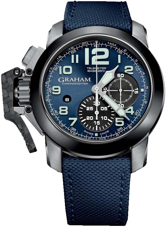 Graham Chronofighter Oversize Men's Automatic in Steel with Ceramic Bezel