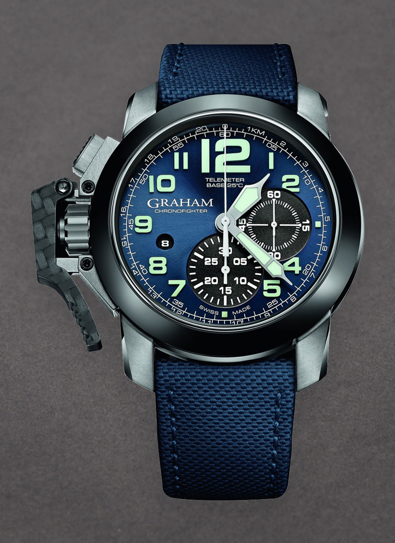 Graham Chronofighter Oversize Men's Automatic in Steel with Ceramic Bezel