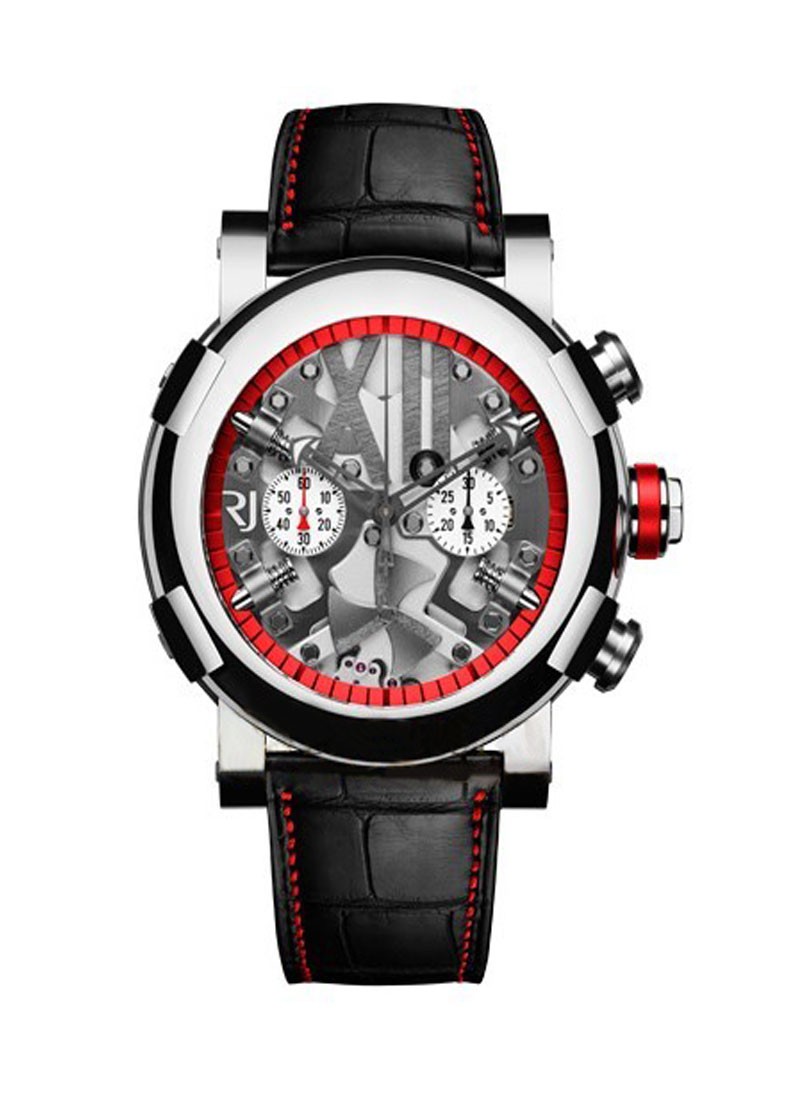 Romain Jerome Titanic DNA Steampunk Chrono Red in Polished Steel
