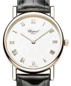 Claasi Ladys 27mm Quartz in Rose Gold On Black Crocodile Strap with White Roman Dial