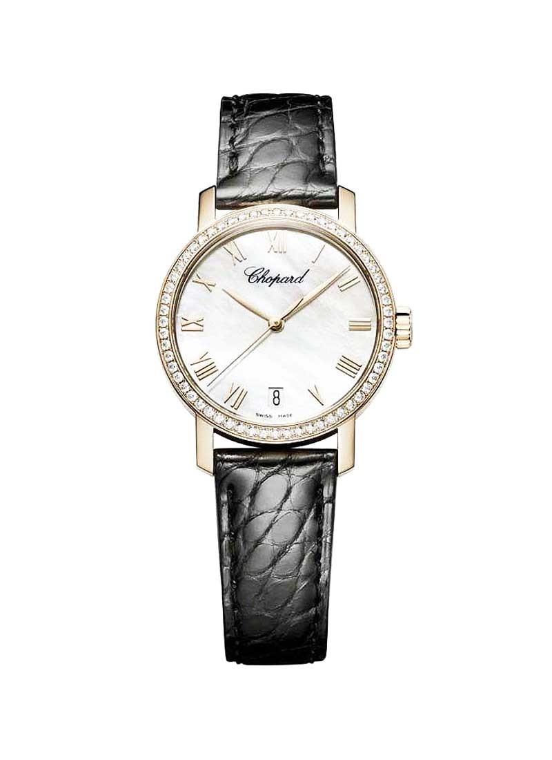 Chopard Classic Ladys Automatic in Rose Gold with Diamond Bezel