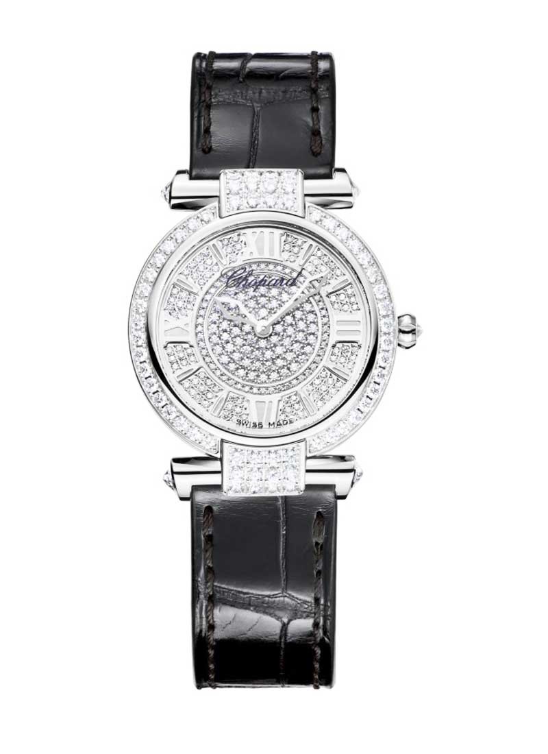 Chopard Imperiale Ladies 28mm in White Gold with Diamond Bezel