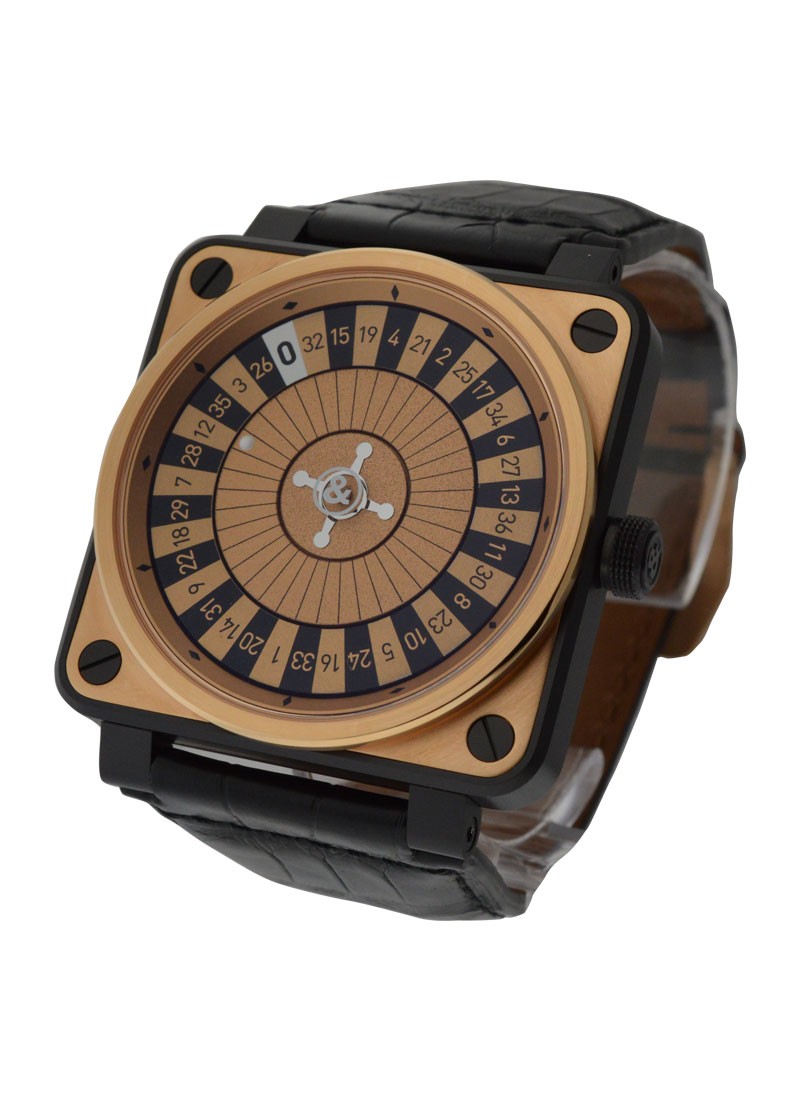 Bell & Ross BR01-92 Casino in Ceramic Case and Rose Gold Top