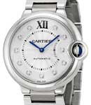 Ballon Bleu de Cartier in Steel on Bracelet with Silver Diamond Dial