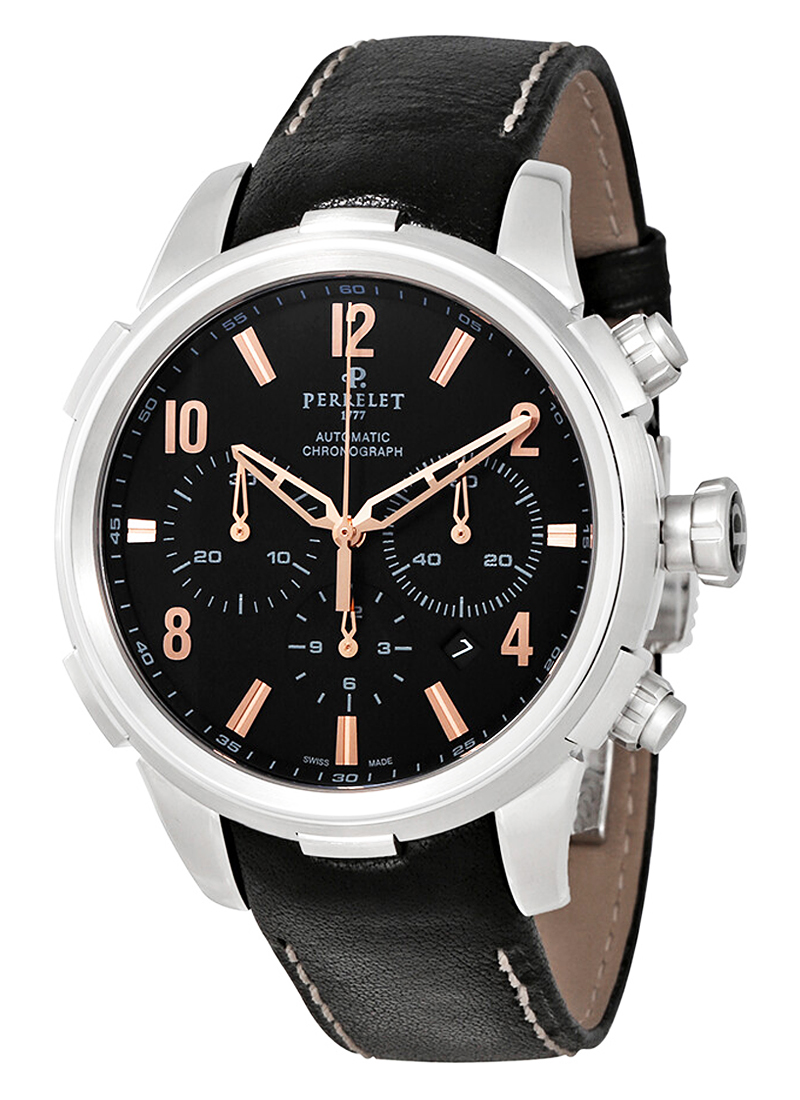 Perrelet Class-T Chronograph Mens Automatic in Steel