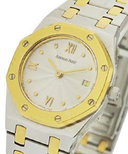 Royal Oak Quartz Two-Tone in Steel and Yellow Gold on Two Tone Bracelet with Silver Dial