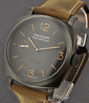 PAM 532 - Paneristi Forever in Steel-Special Edition on Brown Leather Strap with Black Dial