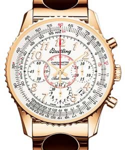 Montbrillant 01 Automatic Chronograph in Steel On Rose Gold bracelet with Silver Arabic Dial