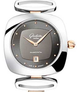 Pavonina  31mm Quartz in Steel and Rose Gold on  2-Tone Bracelet with Ruthenium Guilloche Dial