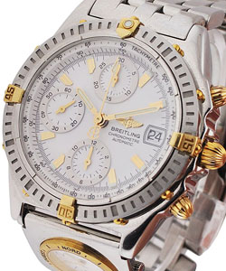 Chronomat UTC in 2-Tone on Steel and Yellow Gold Bracelet with White Dial