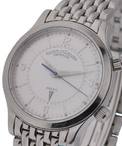 Master Control Memovox Mechanical Alarm Steel on Bracelet with White Dial
