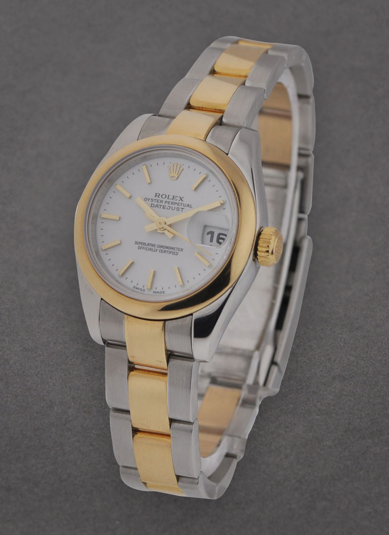 Pre-Owned Rolex Lady 2-Tone Datejust in Steel with Yellow Gold Domed Bezel 