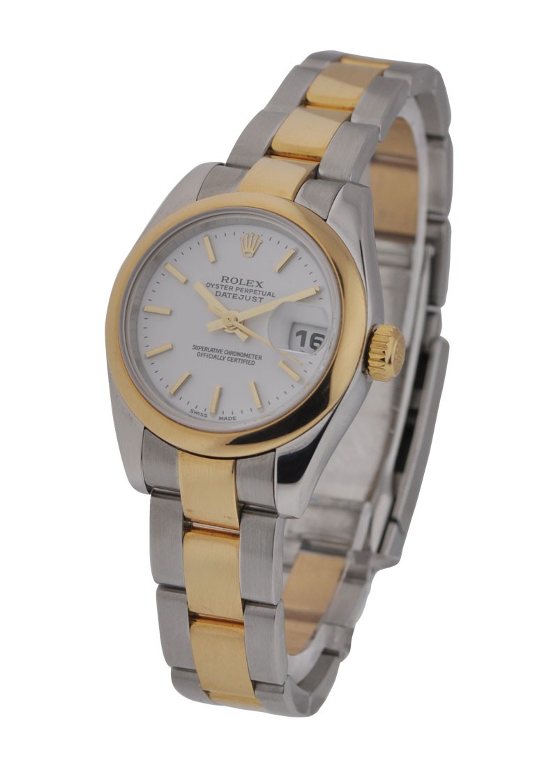 Pre-Owned Rolex Lady 2-Tone Datejust in Steel with Yellow Gold Domed Bezel 