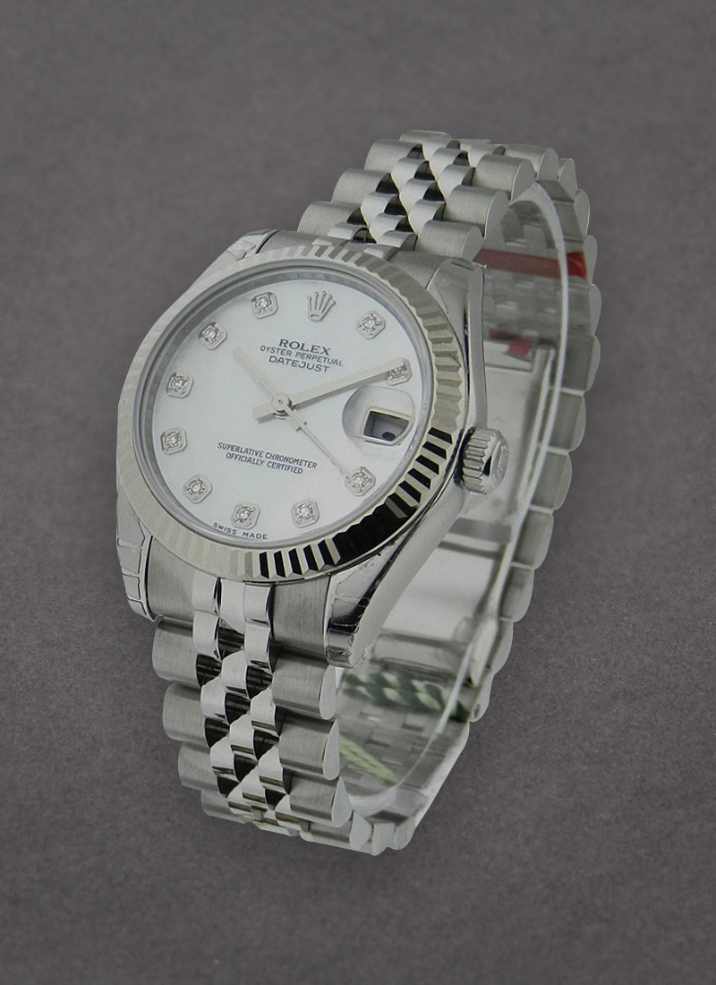 Pre-Owned Rolex Mid Size Datejust with Fluted Bezel