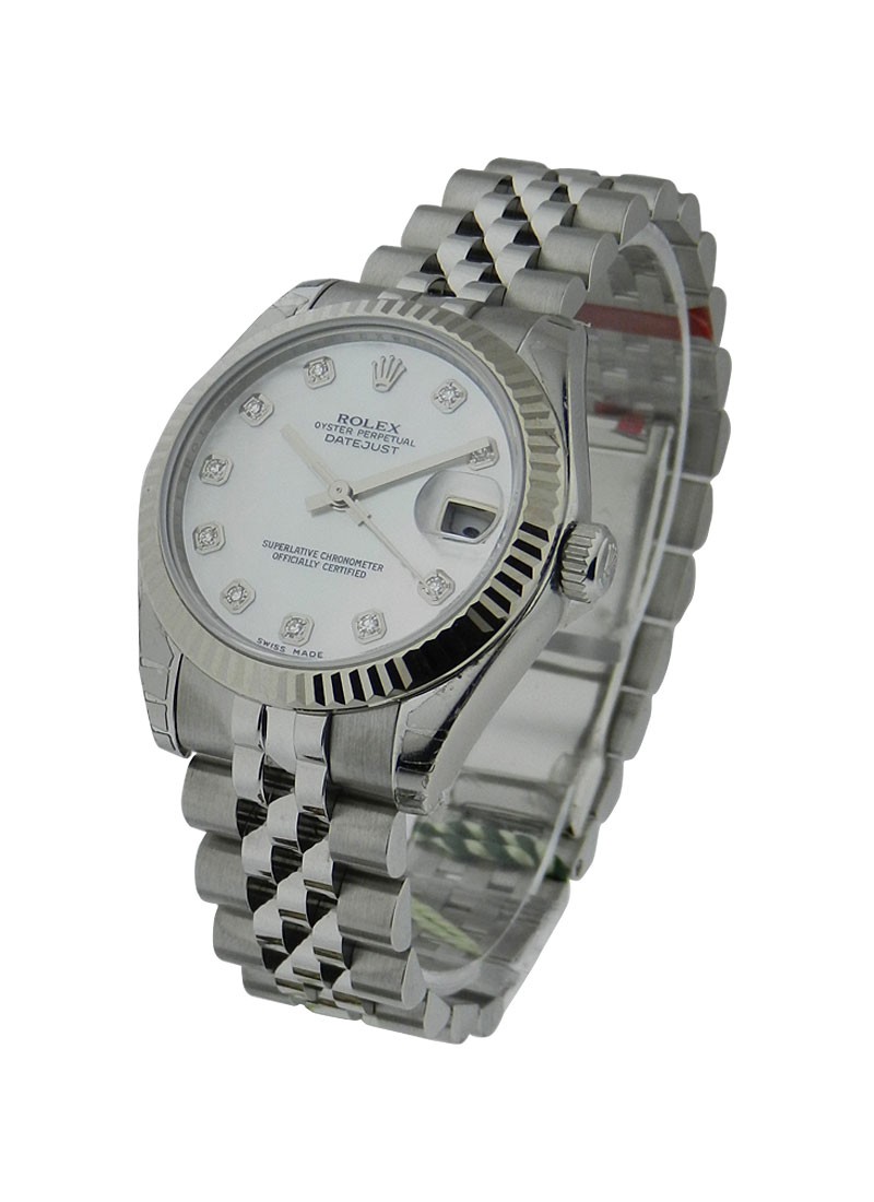 Pre-Owned Rolex Mid Size Datejust with Fluted Bezel