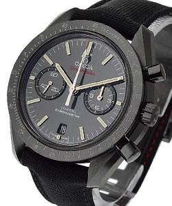 Dark Side of the Moon Special Edition Speedmaster in Black Ceramic on Black Fabric Strap with Black Dial