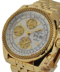 Bentley GT Chronograph in Yellow Gold on Yellow Gold Bracelet with Silver Dial
