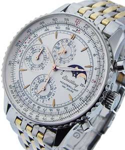 Navitimer Montbrillant Perpetual Calendar Steel on 2-Tone Bracelet with Silver Dial