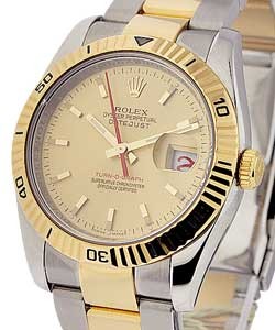 Datejust 36mm 2-Tone with Turn-O-Graph Bezel on  Oyster Bracelet with Champagne Stick Dial