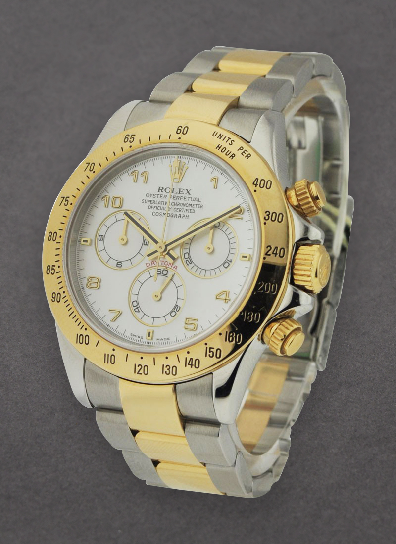 Pre-Owned Rolex Daytona Rolex Movement 2-Tone Steel and Gold