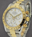 Daytona Rolex Movement 2-Tone Steel and Gold on Oyster Bracelet with MOP Arabic Dial