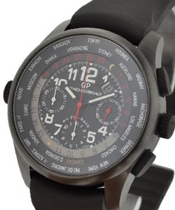 Shadow WW.TC Chronograph in Ceramic- Limited Edition on Black Rubber Strap with Black Dial