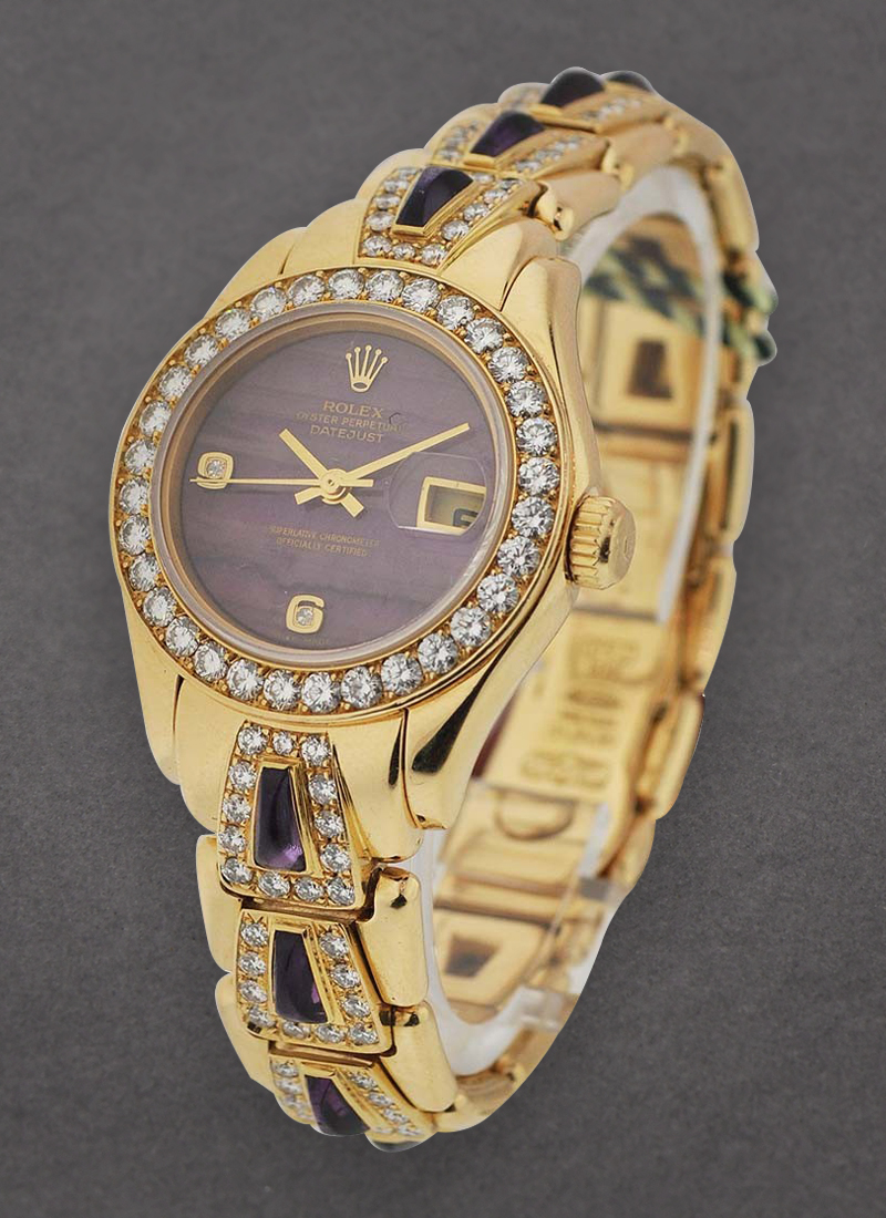 Pre-Owned Rolex Masterpiece 29mm with Yellow Gold Diamond Bezel