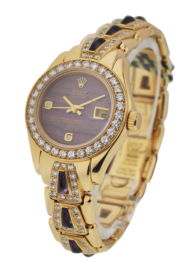 Pre-Owned Rolex Masterpiece 29mm with Yellow Gold Diamond Bezel
