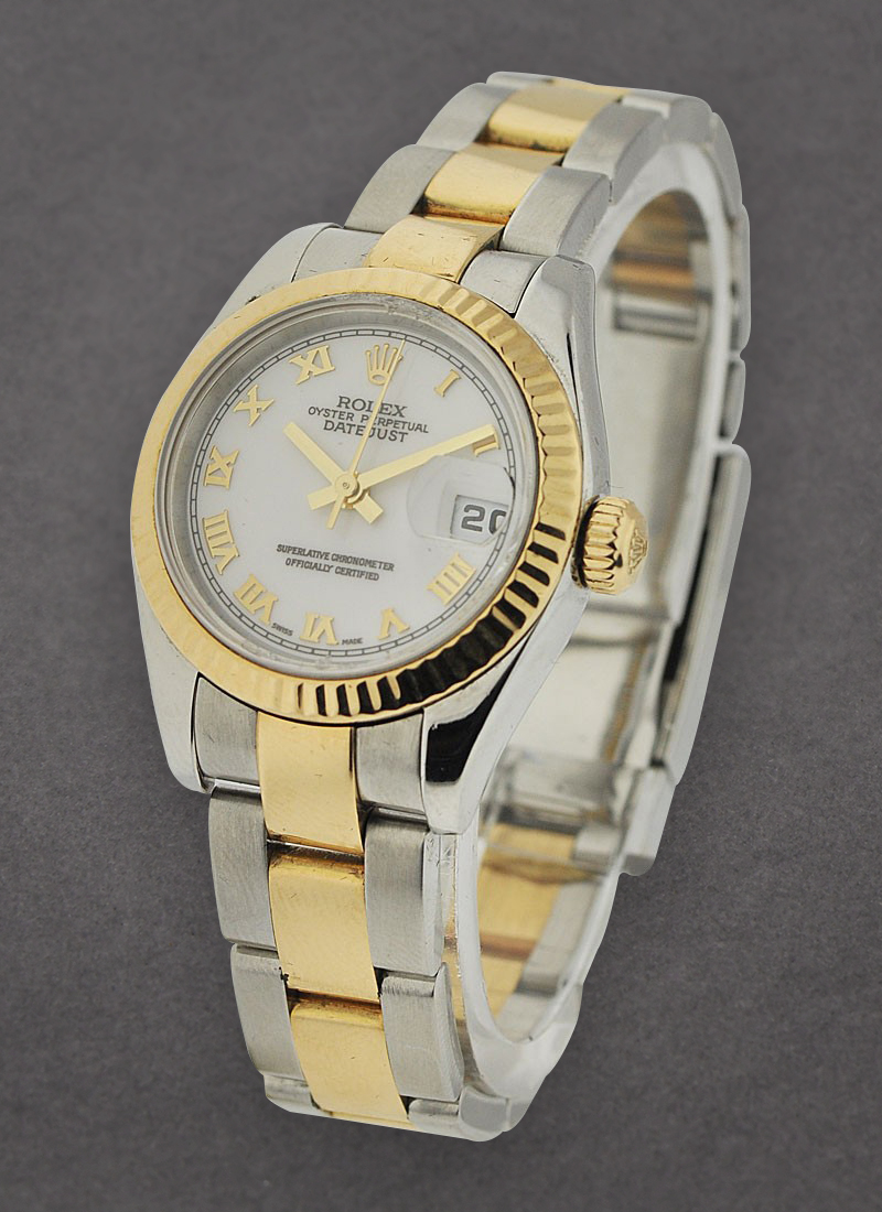 Pre-Owned Rolex Datejust 2-Tone 26mm Yellow Gold Fluted Bezel