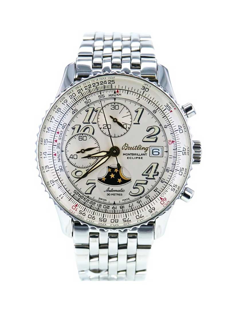 Breitling Montbrillant Eclipse Moonphase Chronograph 42mm in Steel
