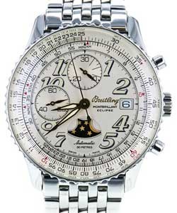 Montbrillant Eclipse Moonphase Chronograph 42mm in Steel On Steel Bracelet with Beige Arabic Dial