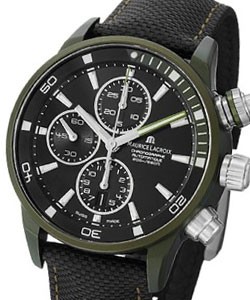 Pontos S Extreme Chronographe in Green Powerlite Alloy on Black NATO Strap with Black Sunbrushed Dial