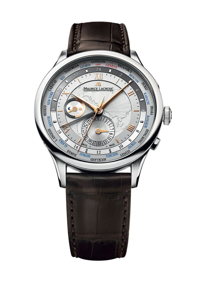 Maurice Lacroix Masterpiece Worldtimer Automatic in Steel
