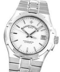 Overseas Chronometer 37mm Steel on Bracelet with Silver Dial - Discontinued Model