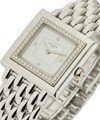 White Gold Ladies Gondolo Ref 4866/110 on Bracelet with Inner Diamond Bezel