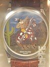 Calatrava Platinum 5077 Indian on Horse Ceramic Dial 