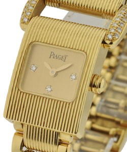 Miss Protocole Small Size on Bracelet Yellow Gold with MOP Dial