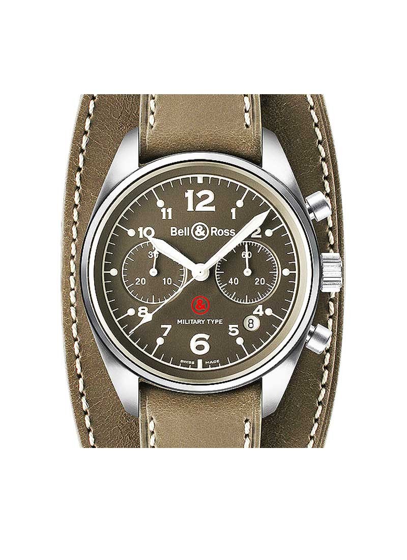 Bell & Ross BR126 Military Type Mens 39mm Automatic in Steel