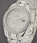 Masterpiece with Platinum Diamond Bezel on Pearlmaster Diamond Bracelet with Meteorite Diamond Dial