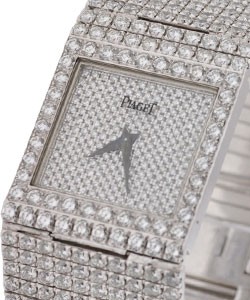 Polo Square White Gold with Full Pave  100% Factory Piaget
