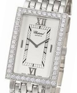 Classiques 27mm in White Gold with Diamond Bezel on White Gold Bracelet with White Dial